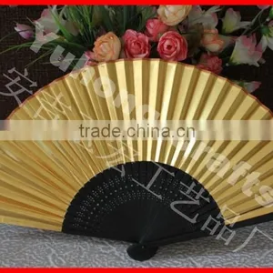 Japanese Style Gold Color Paper Fan Promotional thumbnail-2