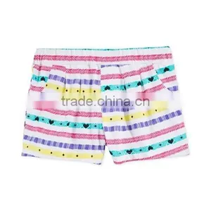 Little Girls' Match Summer Multi-Stripe Shorts thumbnail-1
