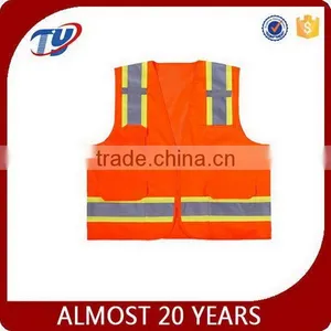 2017 High Visibility Security Kids Orange Safety Vests thumbnail-1