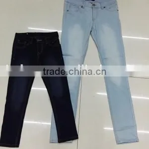 Yiwu Stocks Lots Girl's Fashion High Quality Tight Jeans thumbnail-1