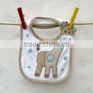 Baby Wear Cute Emobroidered Waterproof Baby Bib thumbnail-1