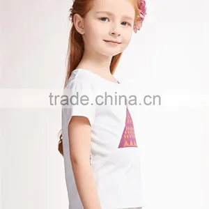 Custom Graphic Printing Cheap Children Online Sale Girls t Shirt Suit Dress thumbnail-2