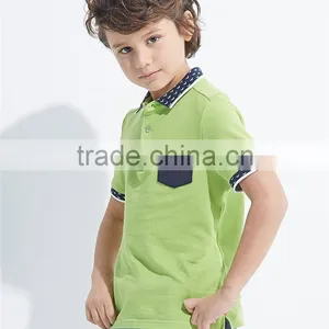 Hot Sale OEM Service 100% Cotton Good Quality Short Sleeve Polo t Shirts for Boy Kids thumbnail-2