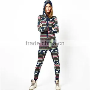 PA0008A Knitted Christmas Fairisle Onesie For Women thumbnail-1