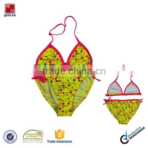 China Wholesale Children Cute Printed Micro Bikini thumbnail-1