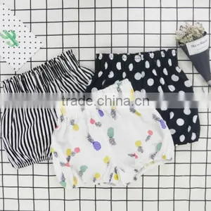 Wholesale Children's Boutique Clothing Stripes Polka Dots Pattern Baby Shorts thumbnail-1
