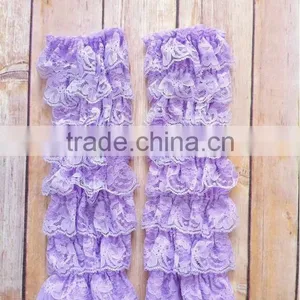 Newborn Infant Baby Ruffle Chiffon Leg Warmer Cute Knitted Winter Autumn Legging thumbnail-3