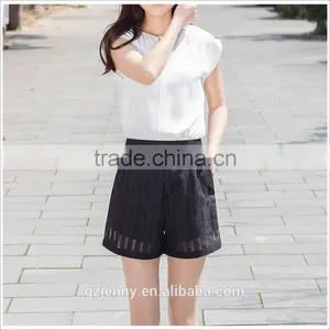 Wholesale China Factory Ladies Fashion High Waist Party Shorts Black Women Short Pants thumbnail-1