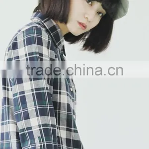 100% Cotton Flannel Plain for Girls' Shirts Anti-pilling Flannel Shirt for Girls thumbnail-4