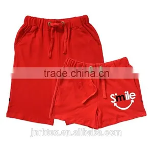 Fashion Trendy Custom 100% Cotton Printed Couple Beach Shorts Factory thumbnail-1
