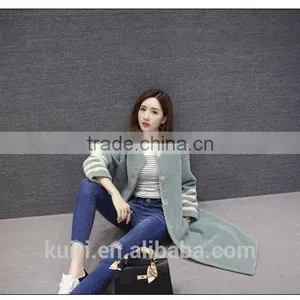 Luxury Thick 100% Genuine Sheep Leather Jacket Women Real Fur Leather Coat Natural Merino Sheep Fur Overcoat thumbnail-5