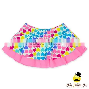 Young Girl Fitness Colorful Ruffle Separable Swimwear Halter Wrap Chest Rainbow Top Beach Clothes thumbnail-3