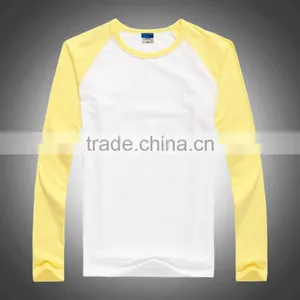 Good Quality and Fashion Male Long Sleeve Raglan T Shirt Round Sleeve t Shirt for Men thumbnail-2