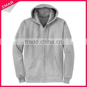 Wholesale Price Custom Label Design Bulk Man Plain Polyester Cotton Fleece Zip Up Hoodie thumbnail-1