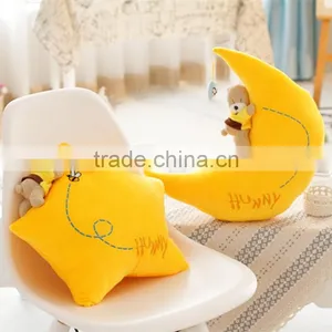 S17020A Cheap Decorative Moon Shaped Pillow Cushion thumbnail-2