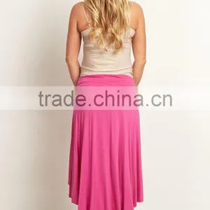 Latest Skirt Design Pictures Women Trend hi Low Maternity Skirt 2016 thumbnail-5