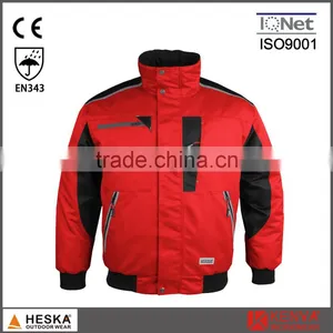Hot Selling Safety Garment Men Winter Bomber Jacket Pilot Jacket With Waterproof EN343 thumbnail-4