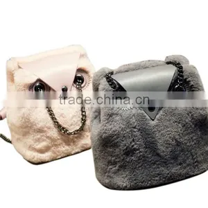 Hottest Popular Fur Leather Bag Ladies Handbag 2017 Hobo Bag thumbnail-1