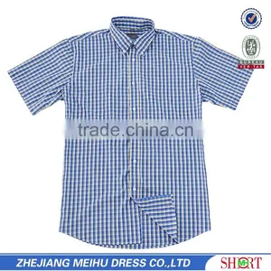 Stylish Men T-shirts Cheap Fancy Plaid Fabric Korean Men T-shirt thumbnail-2