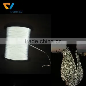 Dongguan Cheng Wei Double Side Grey Very Soft Polyester Reflective Yarn for Knitting Clothing thumbnail-1
