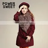 Paris Vintage Women's Fur Collar Coats thumbnail-1