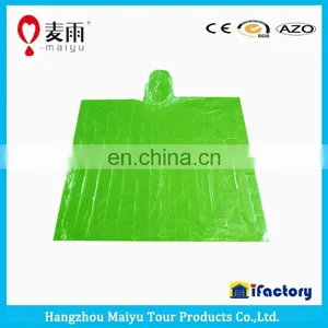 Maiyu Cheap PE Degradable Disposable Raincoat Rain Poncho for Emergency Events thumbnail-2