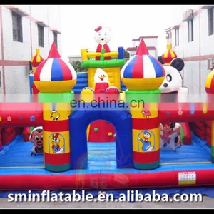 2016manufacturer Professional Production PVC Inflatable Enterrtainment Castle Inflatable Plastic Slide Inflatable Bluncer thumbnail-1