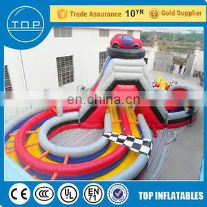 Golden Supplier Bounce Round Obstacle Course Happy Hop Inflatable Water Slide China Suppliers thumbnail-1