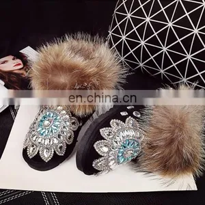 Aidocrystal High Quality New Winter Women Shoes Rhinestone Ladies Shoes Fashion Bling Snow Boots for Girls thumbnail-2