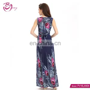 2017 New Model Fashion Sleeveless Dresses Women Summer Dress thumbnail-3
