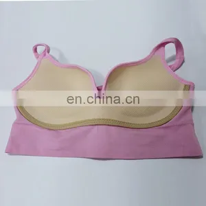 2017 Hot Sales Yoga Fitness Stretch Seamless Padded Camisole Sports Bra for Women thumbnail-5