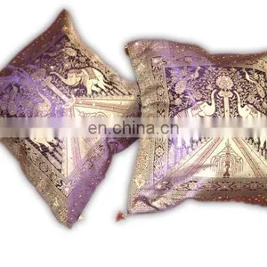 Fancy Stylsih Sequins Patches Cushion Cover thumbnail-5