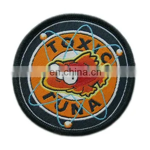 Washable Embroidered Woven Patch Fabric Woven Labels thumbnail-1