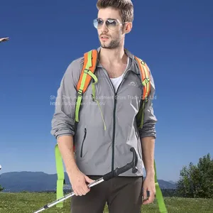 New Version Man Sunproof Chinlon Skin Clothes thumbnail-3