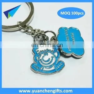 Wholesale Quote Custom Round Engrave Letters Metal Keychain thumbnail-4