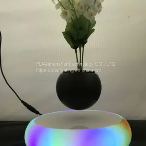 New Led Light Magnetic Floating Levitating Pot Plants thumbnail-3