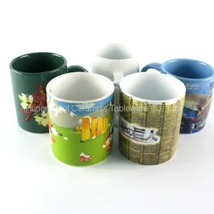 Oem Customized Blank Marble Coffee Mugs Wholesale Custom Logo Plain White Cheap Coffee Ceramic Mug thumbnail-1