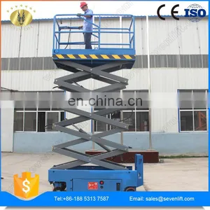 7LGTJZ Shandong SevenLift Auto Scissor Wholesale Outdoor Using Easy Operation 10m Mobile Battery Powered Lift thumbnail-6