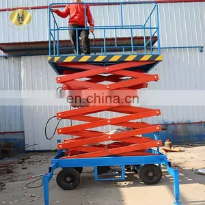 7LSJY Shandong SevenLift 500kg China Hand Operated Portable Manual Electric Scissor Lift Platform Machine thumbnail-2