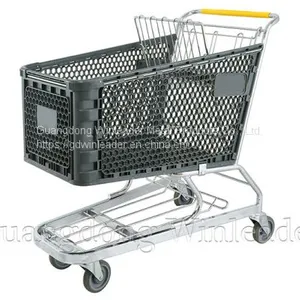 YLD-PT180-1FB Plastic Shopping Cart thumbnail-1