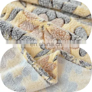100% Polyester 3D Flower Printed Flannel Fleece Blanket thumbnail-4