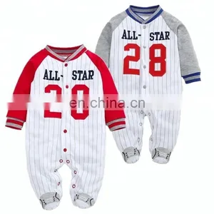 2018 New Arrival Long Sleeve Boutique Baby Romper thumbnail-1