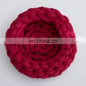 Cotton Tube Braid Yarn Hand Knitting Pet Blankets Machine Washable thumbnail-5