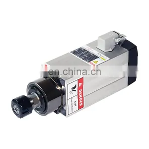 HONGJUN 220V 4 Ceramic Bearing Square 2.2kw Air Cooled Spindle Motor ER20 Runout-off 0.01mm CNC Engraving Milling Grind thumbnail-3