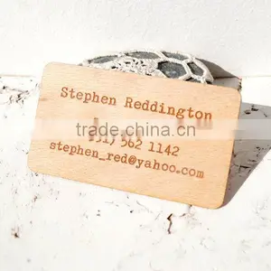 Custom Made Logo and Painted Color Wooden Business Card,wood Name Card thumbnail-3