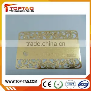 Engraved Metal Business Cards in Silver, Gold Color thumbnail-1