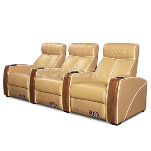 Cream Color Home Sofa Italian Style Home Luxury Theater Sofa Set Modern Living Room Sofa Furniture thumbnail-2
