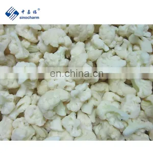 Sinocharm BRC-A Approved 3-5cm IQF Cauliflower Floret Natural White Crispy Frozen Cauliflower thumbnail-2