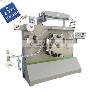 UGS62S 6 Front 2 Back Color Double Side Automatic Fabric Tape Ribbon Flexo Printing Machine, Clothing Label Flexographic Printer thumbnail-1