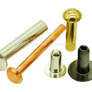 304 Stainless Steel Copper Rivet Cold Pier Umbrella Head Iron Rivet Spot Galvanized 3mm Semi-hollow Iron Rivet（Wechat:13510231336） thumbnail-1